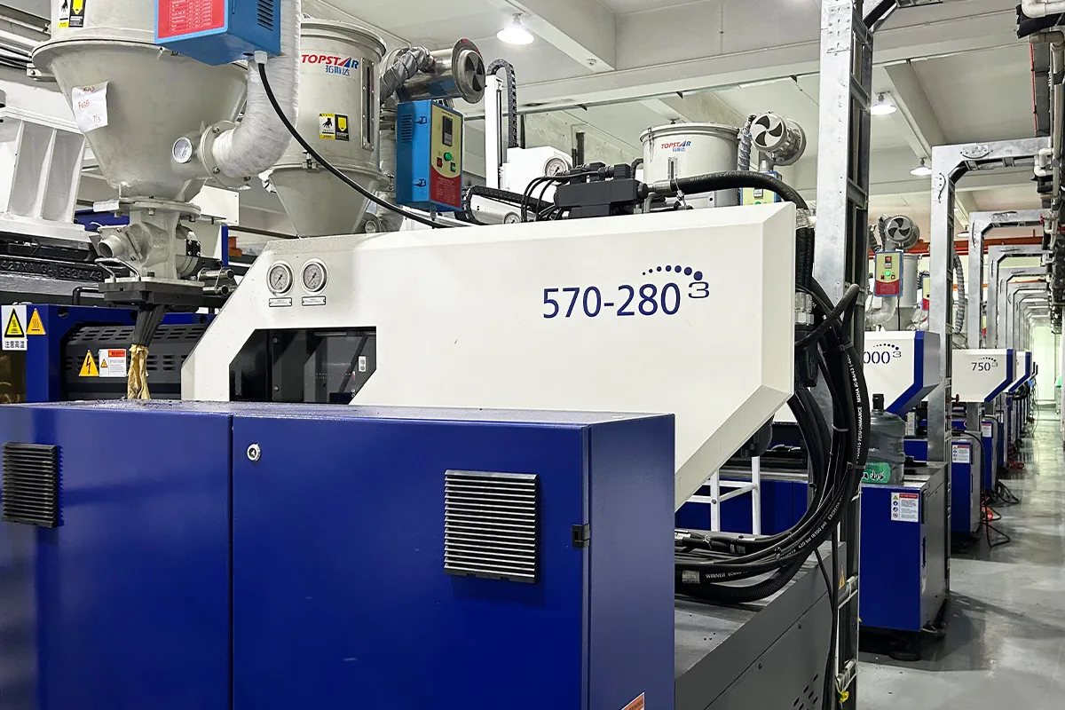 Precision manufacturing equipment on the production floor